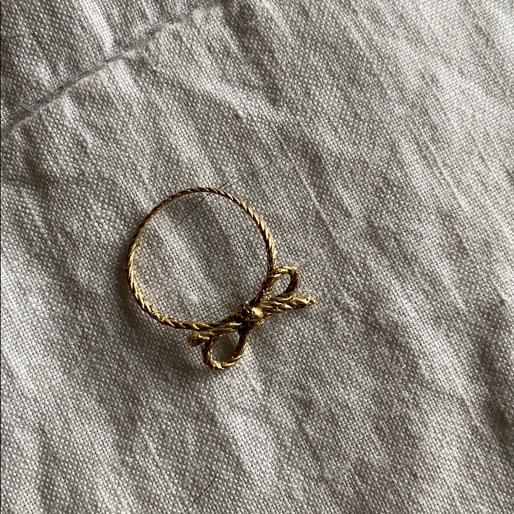 Anthropologie bow ring